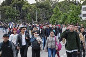 Usuarios de transmilenio afectados por manifestaciones