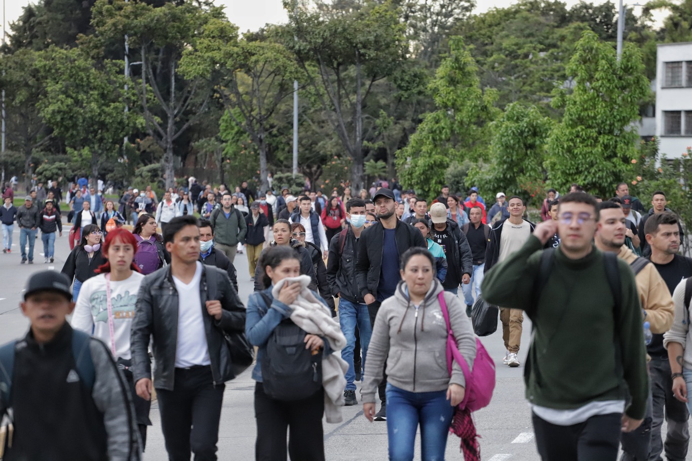 Usuarios de transmilenio afectados por manifestaciones