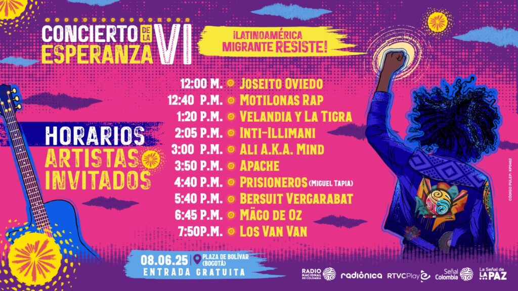 Concierto de la esperanza, Latinoamérica migrante resiste.
