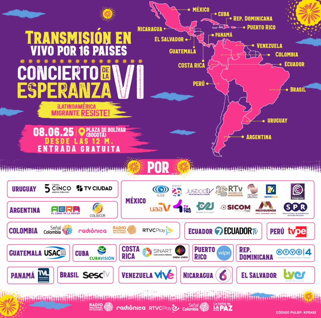 Concierto de la esperanza, Latinoamérica migrante resiste.