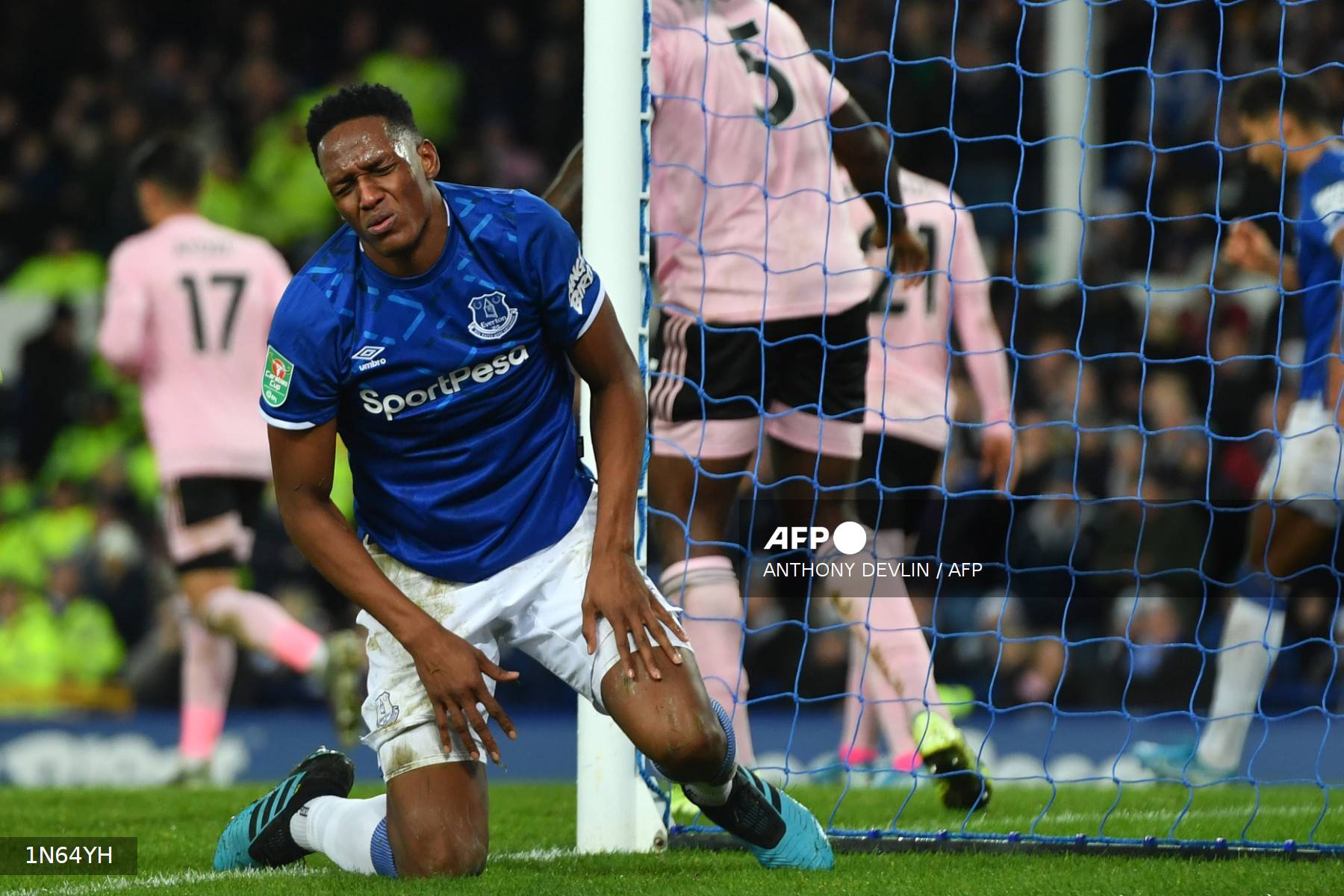 Yerry Mina en el Everton