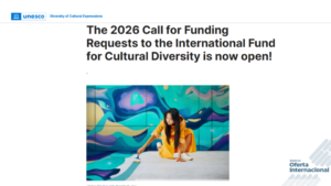 Convocatoria UNESCO impulsa proyectos culturales en 2026